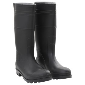 Botas de agua negro número 45 PVC de , Vadeadores para caza y para pesca - Ref: Foro24-137594, Precio: 22,29 €, Descuento: %