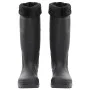 Botas de agua con calcetines extraíbles negro número 38 PVC de , Vadeadores para caza y para pesca - Ref: Foro24-137596, Prec...