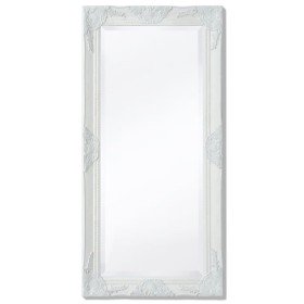 Espejo de pared estilo barroco blanco 100x50 cm en Espejos | Comprar online en Foru.es