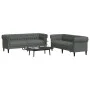 2-piece sofa set dark gray fabric by , Sofas - Ref: Foro24-3209201, Price: 530,23 €, Discount: %