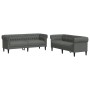 Juego de sofás 2 piezas tela gris oscuro de , Sofás - Ref: Foro24-3209201, Precio: 542,50 €, Descuento: %