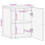 Armario de baño de pared madera maciza de mango 38x33x48 cm de , Tocadores de baño - Ref: Foro24-358268, Precio: 63,11 €, Des...