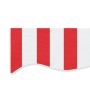 Tela de repuesto de toldo rayas rojas y blancas 4,5x3,5 m de , Toldos - Ref: Foro24-367719, Precio: 77,96 €, Descuento: %