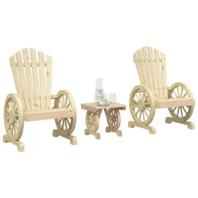 Garden furniture set 3 pieces solid fir wood by , Garden sets - Ref: Foro24-3207121, Price: 261,66 €, Discount: %
