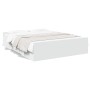 Estructura cama con cajones madera ingeniería blanca 150x200 cm de , Camas y somieres - Ref: Foro24-3280286, Precio: 150,80 €...