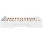 Estructura cama con cajones madera ingeniería blanca 150x200 cm de , Camas y somieres - Ref: Foro24-3280286, Precio: 150,80 €...