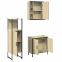 Set de muebles de baño 3 pzas madera contrachapada roble sonoma de , Muebles de baño - Ref: Foro24-3214761, Precio: 208,22 €,...