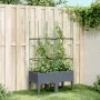 Jardinera con enrejado PP gris 80x40x142,5 cm de , Maceteros y jardineras - Ref: Foro24-367951, Precio: 41,20 €, Descuento: %