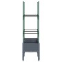 Jardinera con enrejado PP gris 80x40x142,5 cm de , Maceteros y jardineras - Ref: Foro24-367951, Precio: 42,00 €, Descuento: %