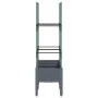 Jardinera con enrejado PP gris 80x40x142,5 cm de , Maceteros y jardineras - Ref: Foro24-367951, Precio: 41,20 €, Descuento: %