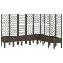 Jardinera con enrejado PP marrón 200x160x142 cm de , Maceteros y jardineras - Ref: Foro24-367945, Precio: 281,78 €, Descuento: %