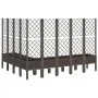 Jardinera con enrejado PP marrón 200x160x142 cm de , Maceteros y jardineras - Ref: Foro24-367945, Precio: 281,78 €, Descuento: %