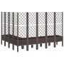 Jardinera con enrejado PP marrón 200x160x142 cm de , Maceteros y jardineras - Ref: Foro24-367945, Precio: 287,22 €, Descuento: %