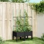 Jardinera con enrejado PP negro 80x40x142,5 cm de , Maceteros y jardineras - Ref: Foro24-367953, Precio: 47,12 €, Descuento: %