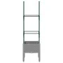 Jardinera con enrejado PP gris claro 40x40x142,5 cm de , Maceteros y jardineras - Ref: Foro24-367947, Precio: 31,76 €, Descue...