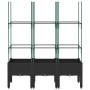 Jardinera con enrejado PP negro 120x40x142,5 cm de , Maceteros y jardineras - Ref: Foro24-367958, Precio: 74,68 €, Descuento: %