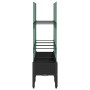 Jardinera con enrejado PP negro 120x40x142,5 cm de , Maceteros y jardineras - Ref: Foro24-367958, Precio: 74,68 €, Descuento: %