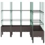 Jardinera con enrejado PP marrón 160x120x142,5 cm de , Maceteros y jardineras - Ref: Foro24-367970, Precio: 122,06 €, Descuen...