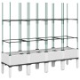 Jardinera con enrejado PP blanco 160x40x142,5 cm de , Maceteros y jardineras - Ref: Foro24-367964, Precio: 74,85 €, Descuento: %