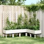 Jardinera con enrejado PP blanco 160x120x142 cm de , Maceteros y jardineras - Ref: Foro24-367939, Precio: 182,76 €, Descuento: %