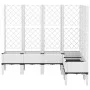 Jardinera con enrejado PP blanco 160x120x142 cm de , Maceteros y jardineras - Ref: Foro24-367939, Precio: 145,58 €, Descuento: %