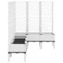 Jardinera con enrejado PP blanco 160x120x142 cm de , Maceteros y jardineras - Ref: Foro24-367939, Precio: 145,58 €, Descuento: %