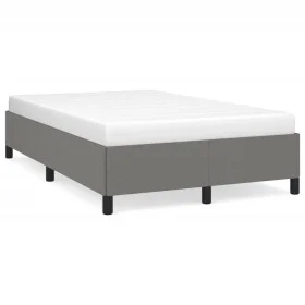 Estructura de cama tela gris oscuro 120x190 cm de , Camas y somieres - Ref: Foro24-379509, Precio: 93,81 €, Descuento: %