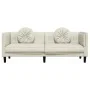 Sofá con cojines 3 plazas terciopelo crema de , Sofás - Ref: Foro24-372649, Precio: 273,67 €, Descuento: %