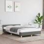 Estructura de cama con cabecero tela gris oscuro 120x190 cm de , Camas y somieres - Ref: Foro24-379535, Precio: 115,39 €, Des...
