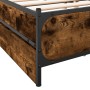 Cama con cajones madera de ingeniería roble ahumado 120x200 cm de , Camas y somieres - Ref: Foro24-3279939, Precio: 175,67 €,...