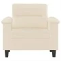 Sillón de tela de microfibra beige 60 cm de , Sofás - Ref: Foro24-359554, Precio: 162,21 €, Descuento: %