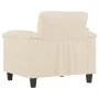 Sillón de tela de microfibra beige 60 cm de , Sofás - Ref: Foro24-359554, Precio: 162,21 €, Descuento: %