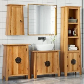 Conjunto de muebles de baño 4 piezas madera maciza de pino de , Muebles de baño - Ref: Foro24-3223454, Precio: 848,00 €, Desc...