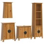 Conjunto de muebles de baño 4 piezas madera maciza de pino de , Muebles de baño - Ref: Foro24-3223454, Precio: 861,28 €, Desc...