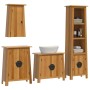 Conjunto de muebles de baño 4 piezas madera maciza de pino de , Muebles de baño - Ref: Foro24-3223454, Precio: 861,28 €, Desc...