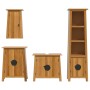 Conjunto de muebles de baño 4 piezas madera maciza de pino de , Muebles de baño - Ref: Foro24-3223454, Precio: 861,28 €, Desc...