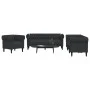 Juego de sofás 3 piezas tela negro de , Sofás - Ref: Foro24-3209193, Precio: 878,71 €, Descuento: %