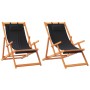 Sillas de playa plegables 2 unidades tela negro de , Sillas de jardín - Ref: Foro24-3214486, Precio: 131,91 €, Descuento: %