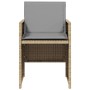 Sillones jardín con cojines 4 uds ratán sintético beige mezcla de , Sillas de jardín - Ref: Foro24-4007441, Precio: 178,92 €,...