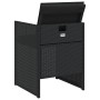 Sillas de jardín con cojines 4 unidades ratán sintético negro de , Sillas de jardín - Ref: Foro24-4007436, Precio: 198,60 €, ...