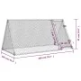 Jaula para gallinas acero galvanizado plateado 200x105x91 cm de , Jaulas y habitáculos para animales pequeños - Ref: Foro24-1...
