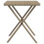 Tumbonas con mesita 2 unidades ratán sintético beige de , Tumbonas - Ref: Foro24-368254, Precio: 158,04 €, Descuento: %