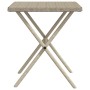 Tumbonas con mesita 2 unidades ratán sintético gris claro de , Tumbonas - Ref: Foro24-368256, Precio: 158,04 €, Descuento: %