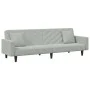 Juego de sofás con cojines 2 piezas terciopelo gris claro de , Sofás - Ref: Foro24-3216268, Precio: 318,40 €, Descuento: %