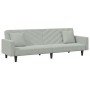 Juego de sofás con cojines 2 piezas terciopelo gris claro de , Sofás - Ref: Foro24-3216268, Precio: 321,39 €, Descuento: %