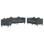 Juego de sofás con cojines 3 piezas terciopelo gris oscuro de , Sofás - Ref: Foro24-3209248, Precio: 655,28 €, Descuento: %