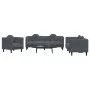 Juego de sofás con cojines 3 piezas terciopelo gris oscuro de , Sofás - Ref: Foro24-3209248, Precio: 655,28 €, Descuento: %