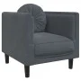 Juego de sofás con cojines 3 piezas terciopelo gris oscuro de , Sofás - Ref: Foro24-3209248, Precio: 655,28 €, Descuento: %
