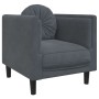 Juego de sofás con cojines 3 piezas terciopelo gris oscuro de , Sofás - Ref: Foro24-3209248, Precio: 615,30 €, Descuento: %