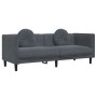 Juego de sofás con cojines 3 piezas terciopelo gris oscuro de , Sofás - Ref: Foro24-3209248, Precio: 615,30 €, Descuento: %
